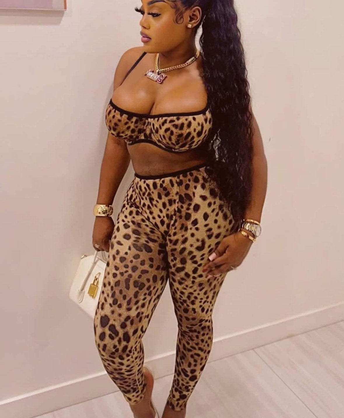 CHEETAH PRINT 2PC