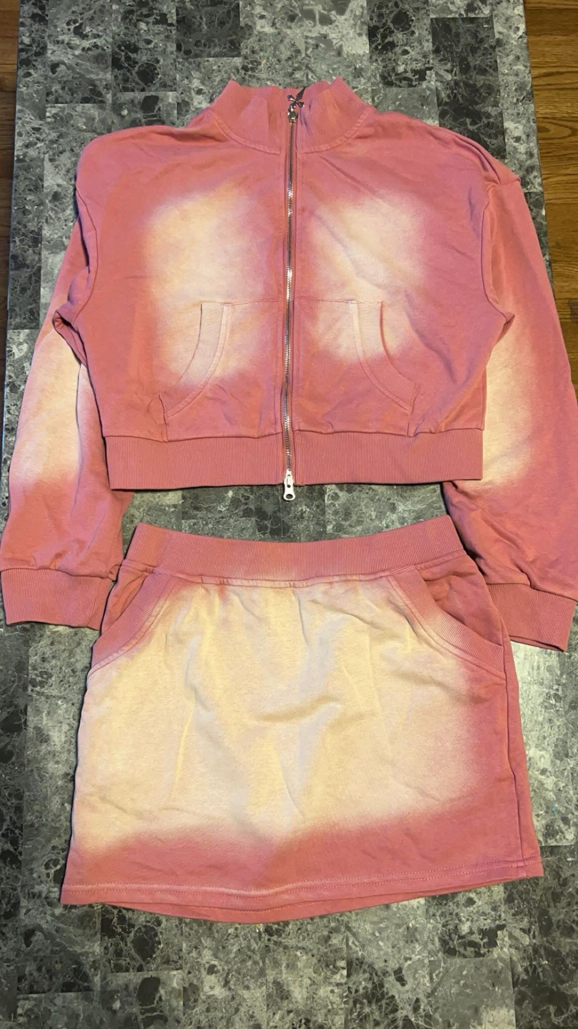 WASHED PINK SKIRT