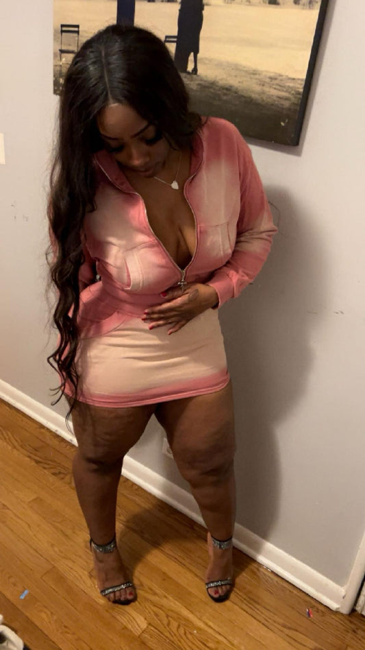 WASHED PINK SKIRT
